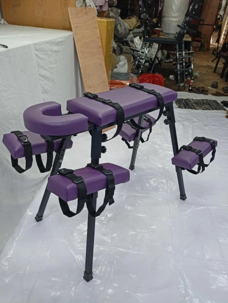 Mature / Portable Bdsm Spanking Bench Purple Color Bench Flogging Spanking Table