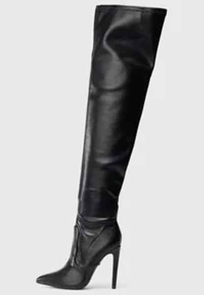 SIENNA OVERKNEE - Ylipolvensaappaat - black