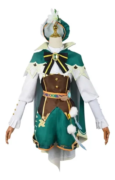 Fwefww Genshin Impact Venti Cosplay Conjunto De Fantasia