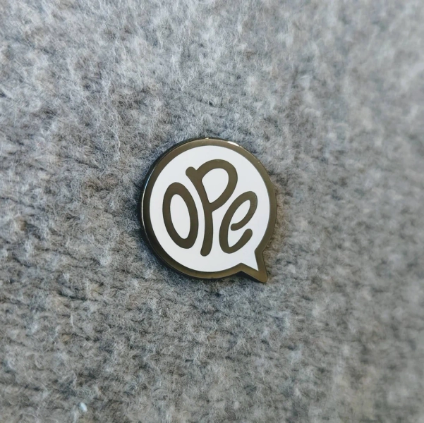 Ope Hard Enamel Pin - Etsy