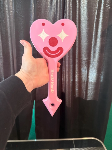 Pink Happy/Sad Heart Clown