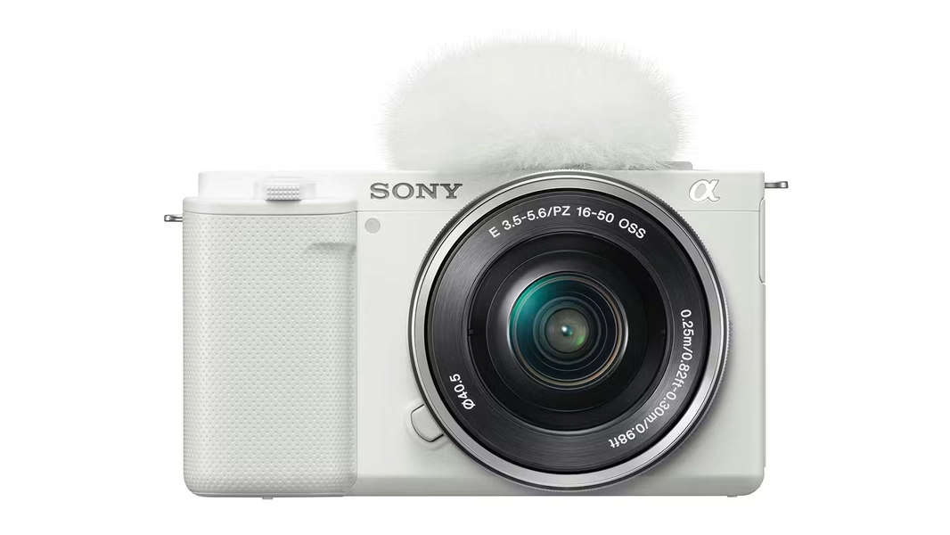 Sony Alpha ZV-E10 Mirrorless Camera (White) with 16-50mm f/3.5-5.6 OSS Lens