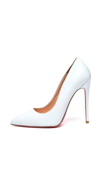 Giaro Giaro TAYA WHITE SHINY PUMPS