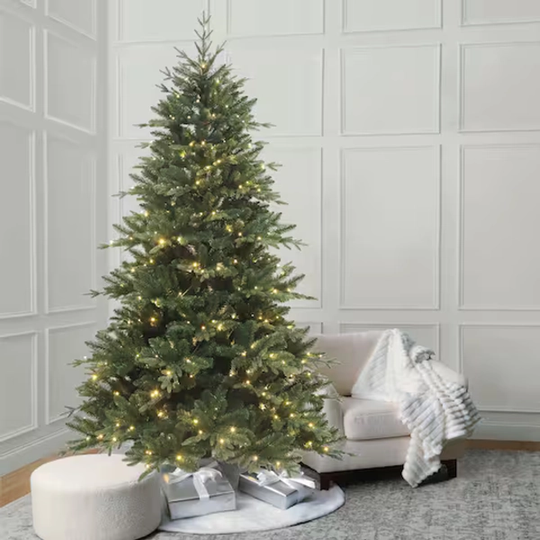 7.5ft. Pre-Lit Windsor Spruce Artificial Christmas Tree, Colour Changing LED Lights by Ashland®