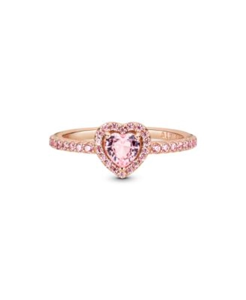 Cubic Zirconia Timeless Sparkling Elevated Heart Ring