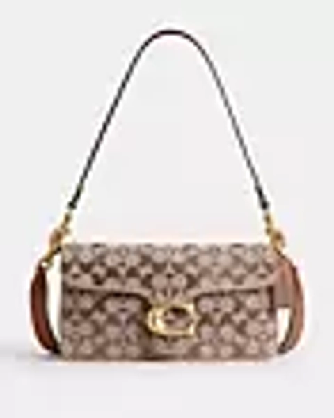 Tabby Shoulder Bag 26 In Crystal Signature Jacquard
