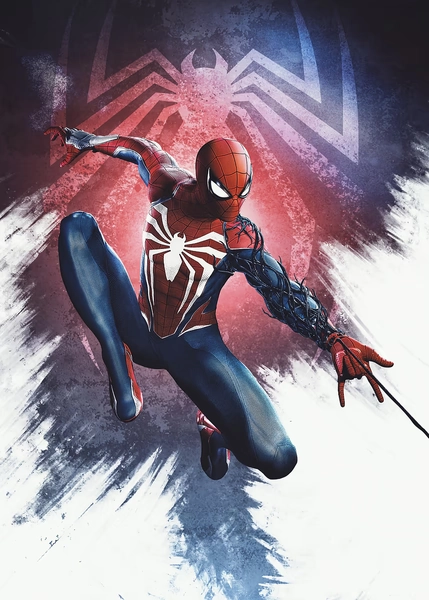 'Symbiote Spider-Man: Advanced Suit Infestation' Poster, picture, metal print, paint by Marvel | Displate
