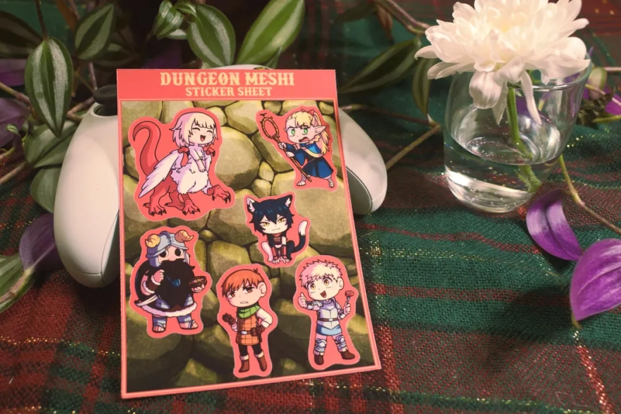 Delicious in Dungeon - Dungeon Meshi - A5 Fanmade Waterproof Sticker Sheet - Etsy UK