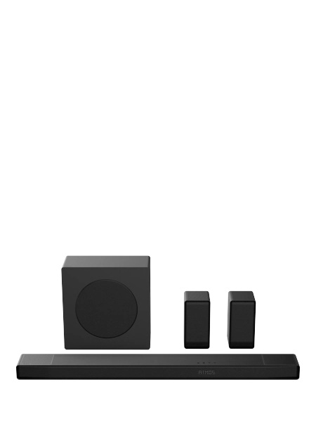 Hisense AX5140Q Bluetooth Soundbar with Wireless Subwoofer & Rear Speakers, Black