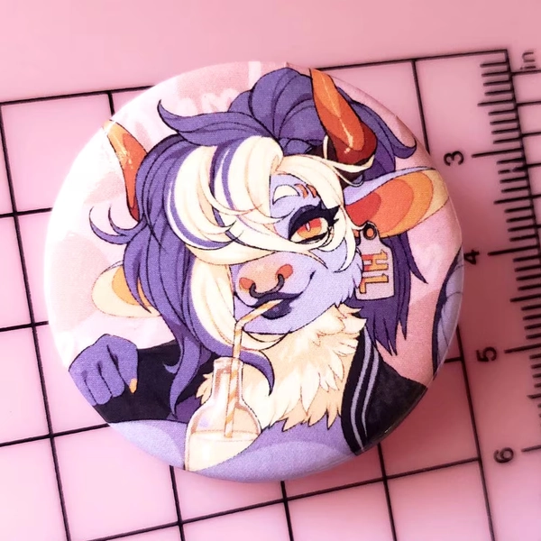 Hard Love 1.5 x 1.5 Button Pin (NSFW)