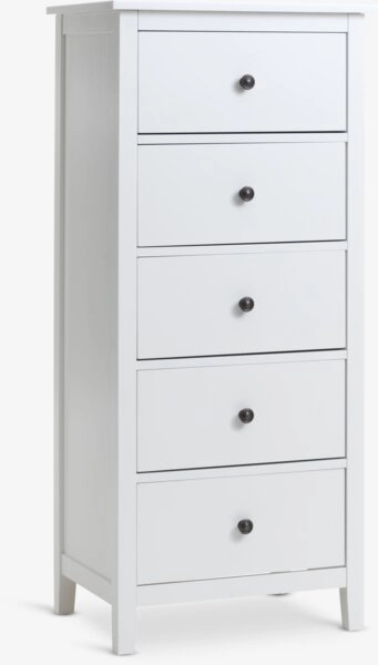 Dresser NORDBY 5 drawers white