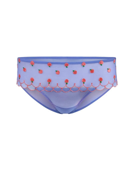 Bettie Hipster Panty - Light Blue with Peaches - AdoreMe