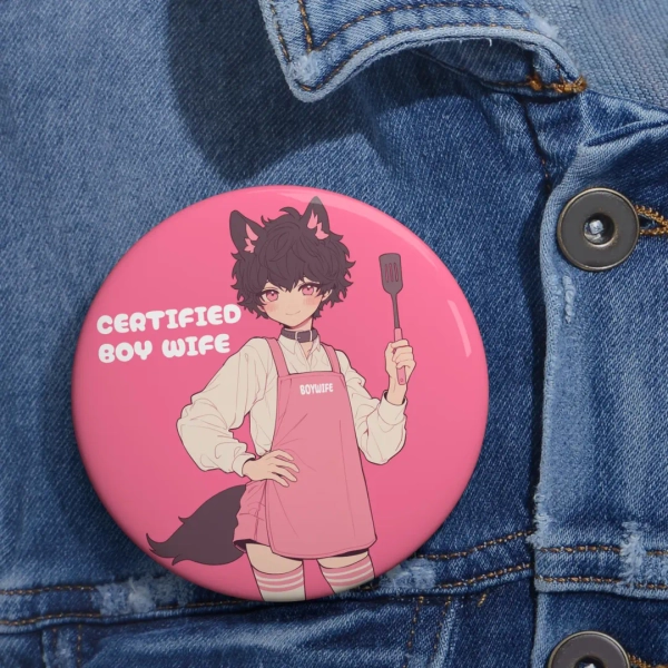 Fox Boy Wife - Cute Aesthetic Femboy Pin - Etsy