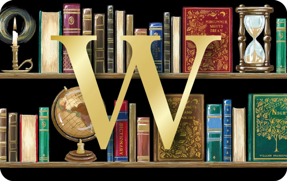Bookshelf Gold | Waterstones Gift Cards