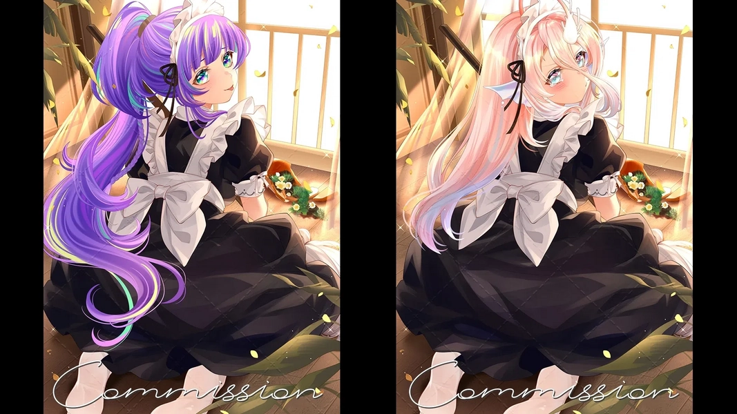 [YCH] Maid Full body Illustration  by NovaYStudio (@NovaYStudio)