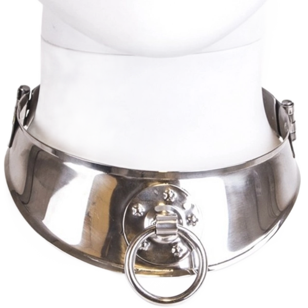 METAL HARD - RESTRAINT COLLAR WITH RING