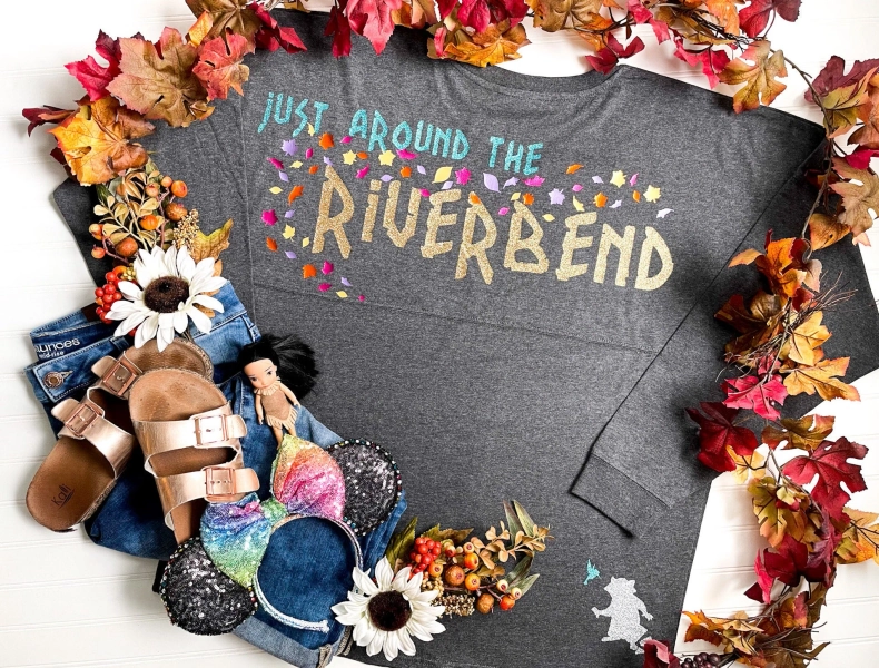 Pocahontas Just Around the Riverbend Inspired Jersey Shirt, Disney World, Disneyland Jersey Shirt