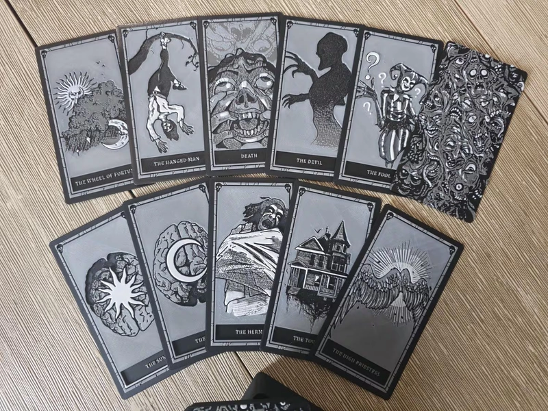 3D Printed Phasmophobia Tarot Deck & Box Replica Set, Horror Game Inspired Cards, Cursed Possession Prop, Ghost Hunting, Gamer Gift, Spooky