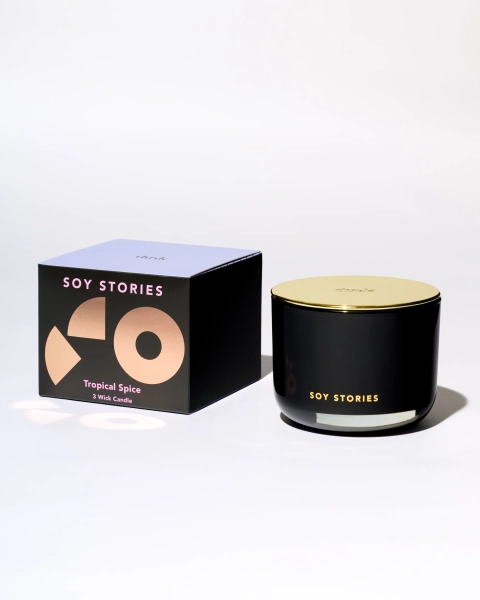 Tropical Spice 3 Wick Soy Blend Scented Candle