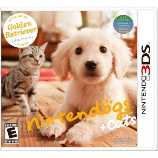 Nintendogs + Cats: Golden Retriever & New Friends 3DS Brand New Game (2011 Pet)