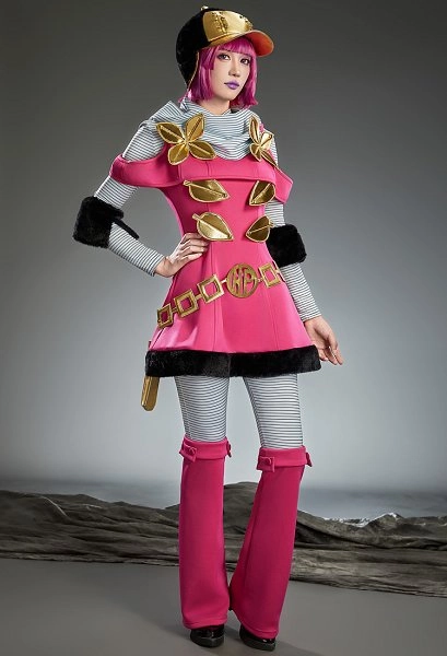 Premium Edition Comic-style JJBA 7 SBR Hot Pants Cosplay Costume Dress with Pants and Leg Warmers