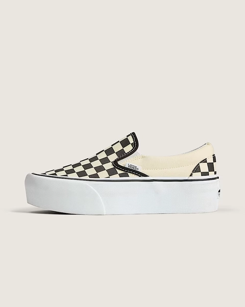 Vans | Classic Slip-On Stackform Checkerboard Black/Classic White Shoe