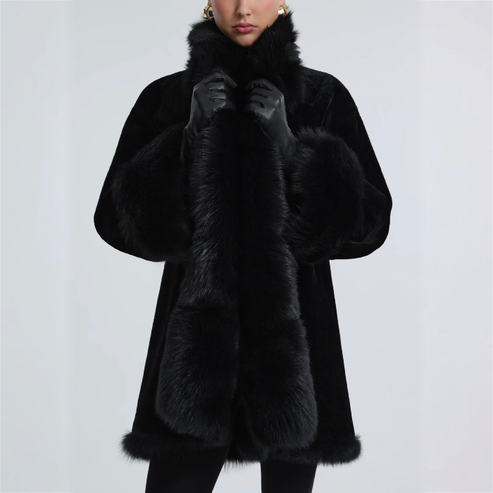Nour Hammour Shearling Coat