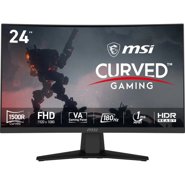 Buy MSI MAG 244C 24 Inch 180Hz FHD Curved Gaming Monitor | PC monitors | Argos