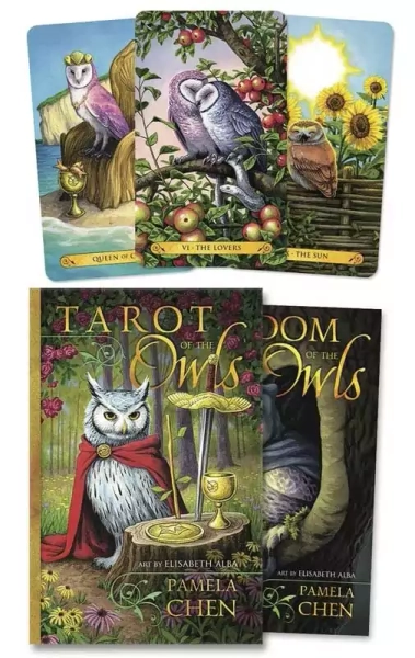 Tarot of the Owls Deck and Book Set — by Alba & Chen Illustrated Owl Tarot