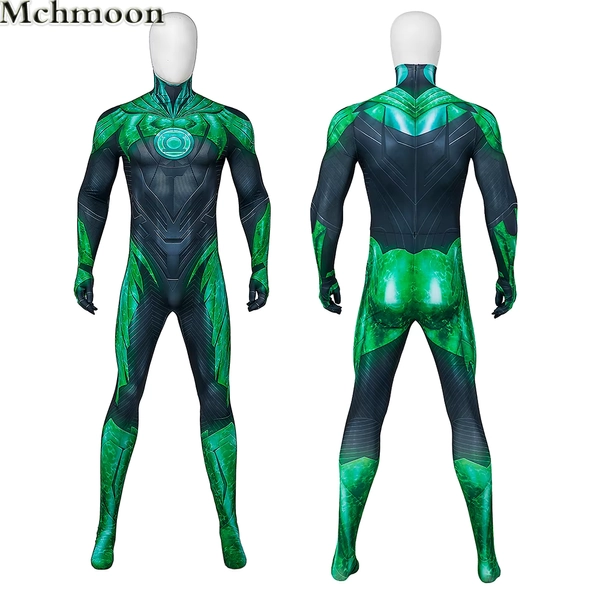 Neue Laterne Overall Erwachsene grün Superhelden Cosplay Kostüm Kader Liga Halloween Bodysuit Karneval Outfit - AliExpress 