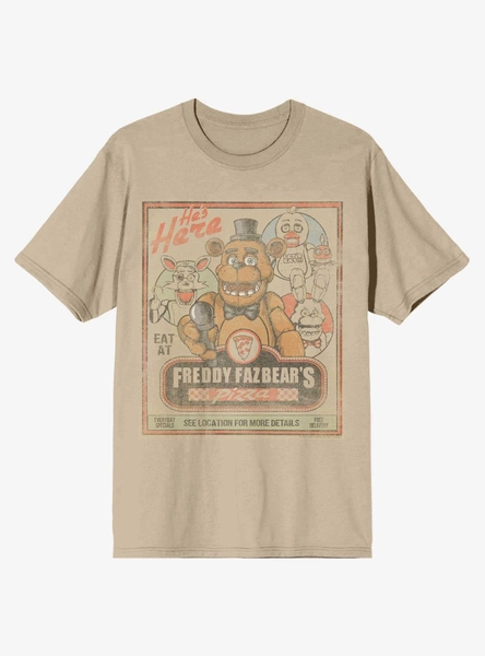 Five Nights At Freddy's Freddy Fazbear's Pizza T-Shirt