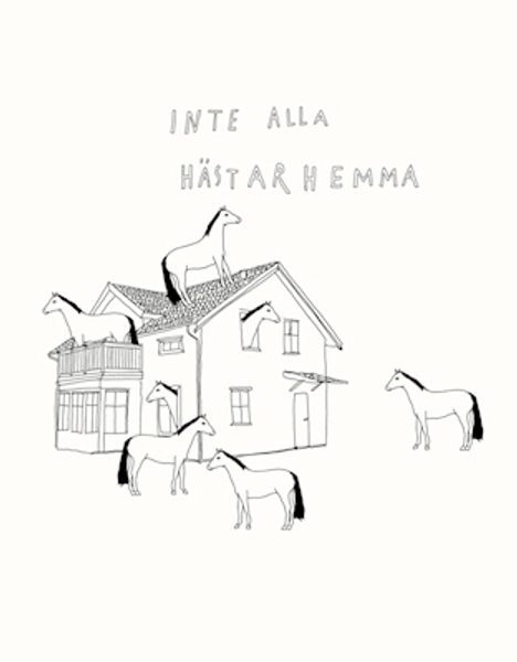 Not all horses are home (Framed Print)