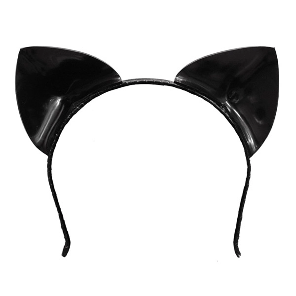 Latex Cat Ears in black