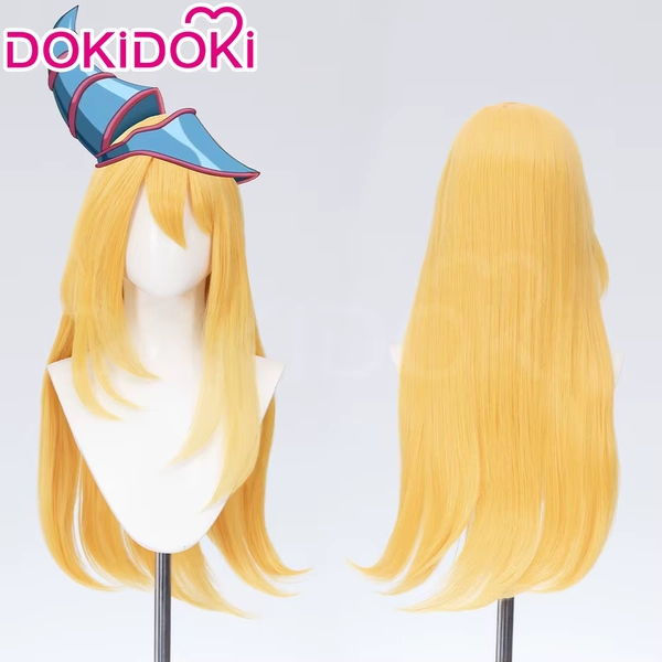 Dark Magician Girl Cosplay Perücke 60 cm Gold