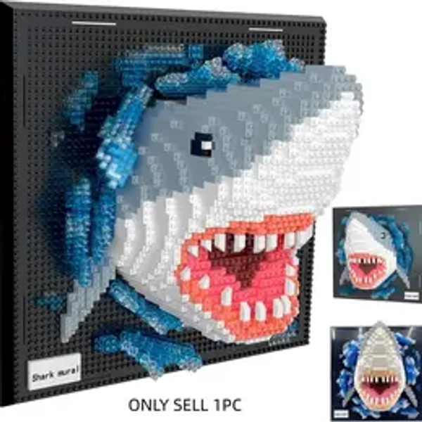 3D Wall Art Shark Building Kit