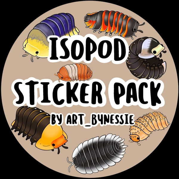 Isopod Sticker Pack - Etsy