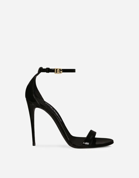 Patent leather sandals