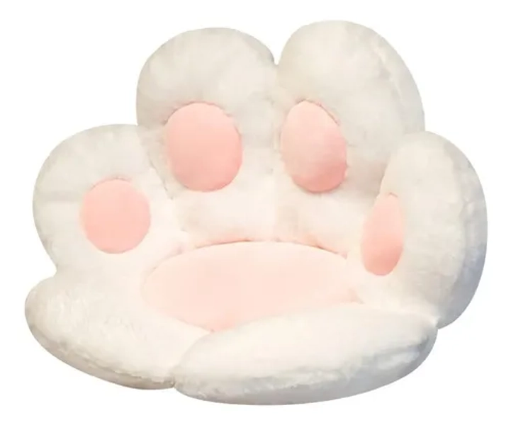 Cojín De Asiento Felpa Forma De Pata Kawaii Silla Mascota