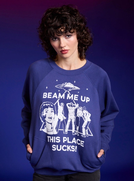 Stranger Things Beam Me Up Girls Sweatshirt