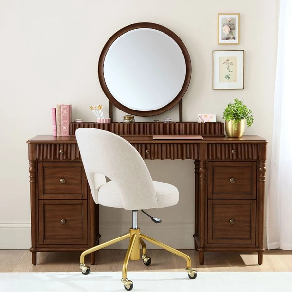 Chris Loves Julia Accent Storage Vanity Desk (65"x19")