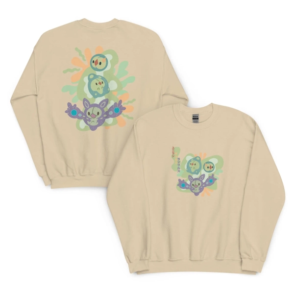 Shiny Reuniclus Crewneck Sweatshirt - Comfy Pokemon Sweatshirt, Solosis Duosion