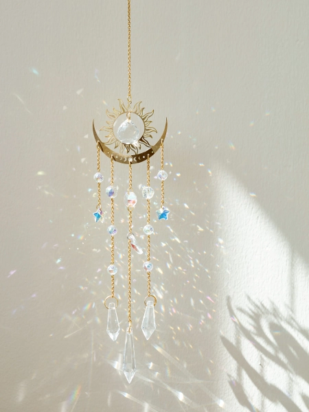 Sun & Moon Gemstone Wall Hanging