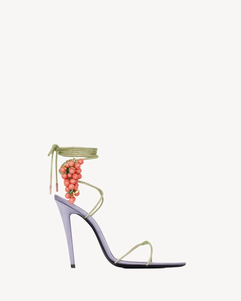 MON CHÉRI sandals in suede and rhinestones