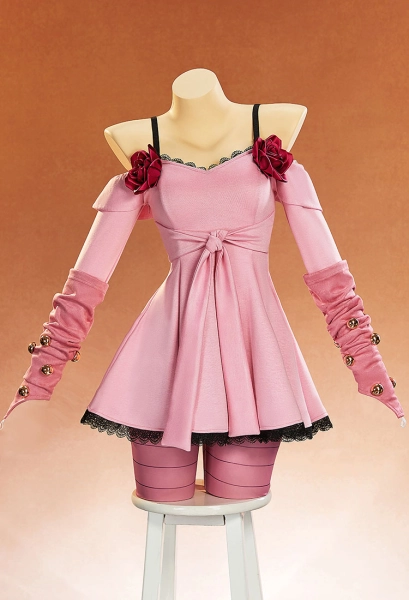 JoJos 7 SBR Lucy Steel Cosplay Costume Dress with Pantyhose and Leg Warmers