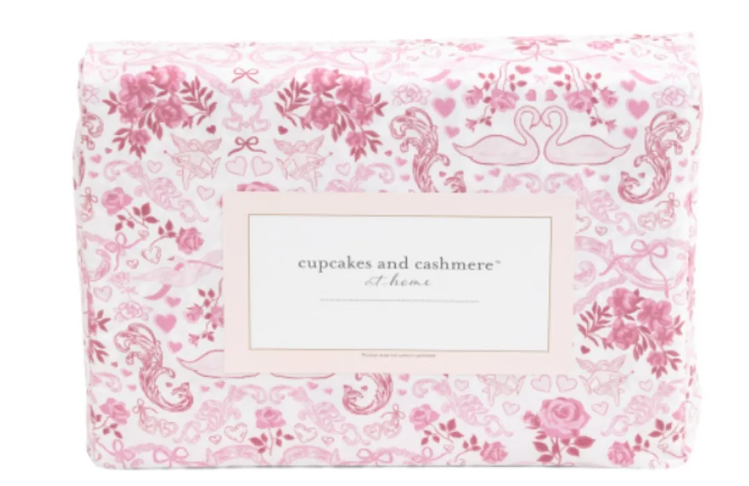 CUPCAKES AND CASHMERE Cupid Rose Sheet Set