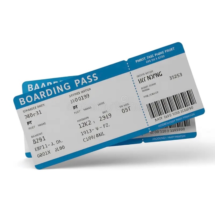 For boarding pass