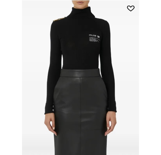 Elisabetta Franchi turtleneck knitted top 