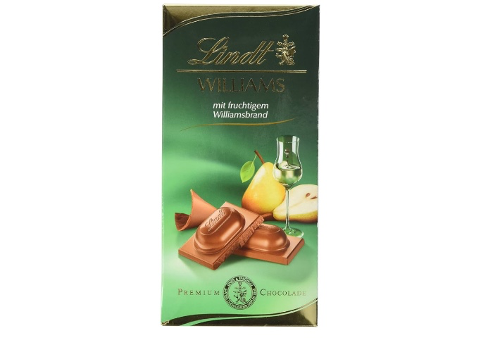 Lindt & Sprüngli Williams Tafel, 12er Pack (12 x 100 g) - Williams Tafel - 100 g (12er Pack)