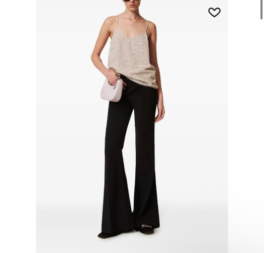 TWINSET crêpe flared trousers 