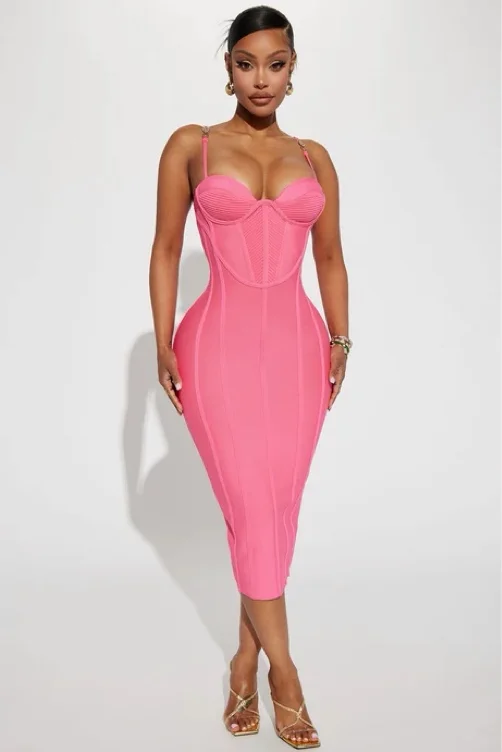Pink Bodycon Dress